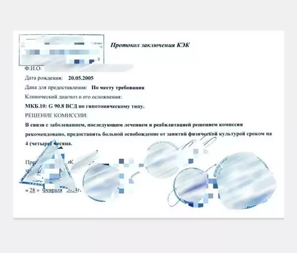 Купить Заключение клинико-экспертной комиссии